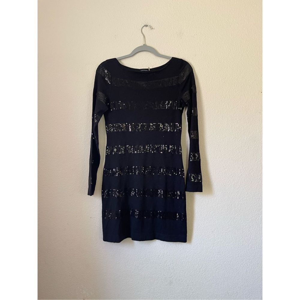 Magaschoni silk and cashmere sequined mini‎ dress size xsmall